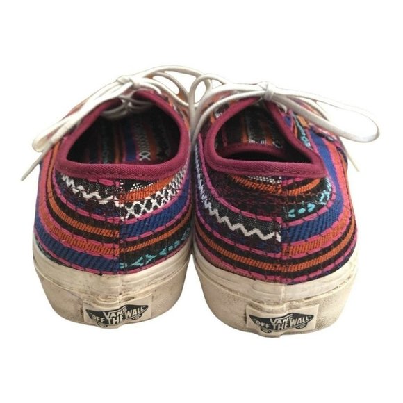 Vans Italian Weave Sneakers Canvas Lace Up Skate Tribal Ethnic - Picture 2 of 9